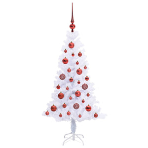 Albero di Natale artificiale Bianco 120 cm PVC e Acciaio 3426639