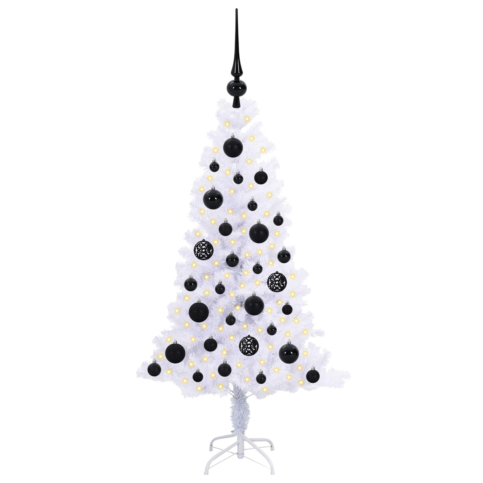Albero di Natale artificiale Bianco 120 cm PVC e Acciaio 3426640
