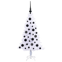 Albero di Natale artificiale Bianco 120 cm PVC e Acciaio 3426640