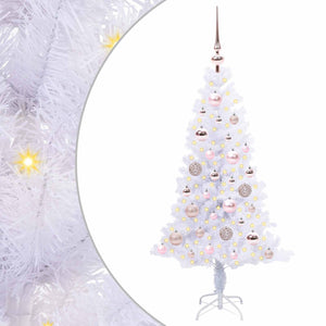 Albero di Natale artificiale Bianco 120 cm PVC e Acciaio 3426641