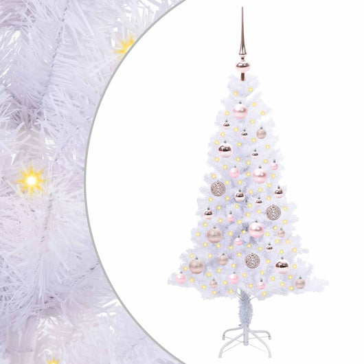 Albero di Natale artificiale Bianco 120 cm PVC e Acciaio 3426641