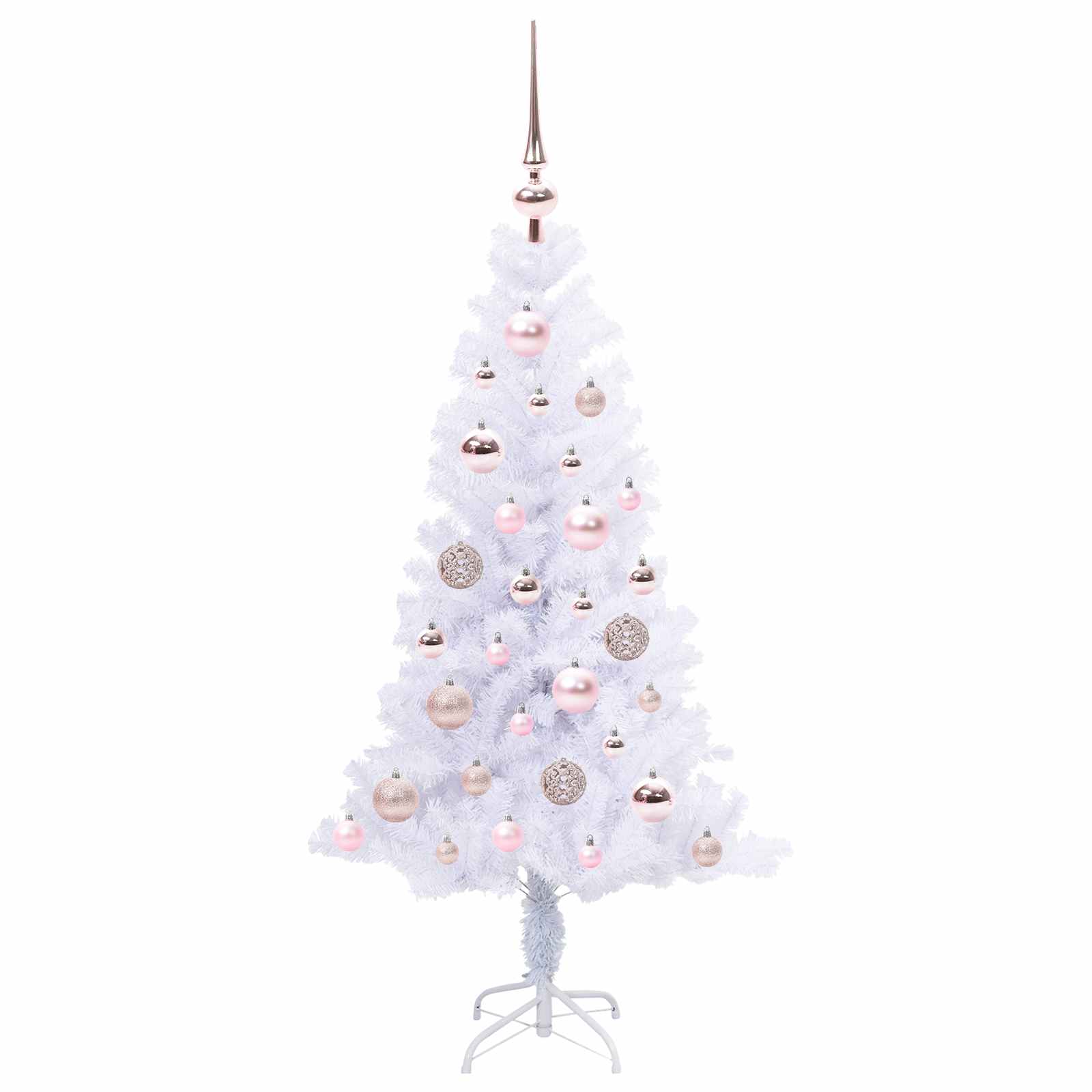 Albero di Natale artificiale Bianco 120 cm PVC e Acciaio 3426641