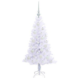 Albero di Natale artificiale Bianco 120 cm PVC e Acciaio 3426642