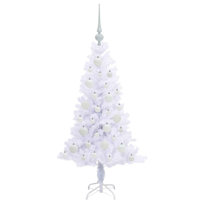 Albero di Natale artificiale Bianco 120 cm PVC e Acciaio 3426642