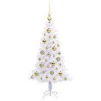 Albero di Natale artificiale Bianco 120 cm PVC e Acciaio 3426643