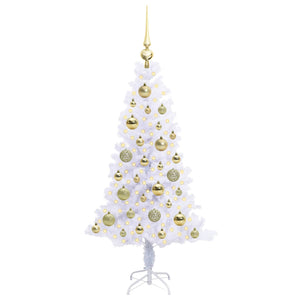 Albero di Natale artificiale Bianco 120 cm PVC e Acciaio 3426643