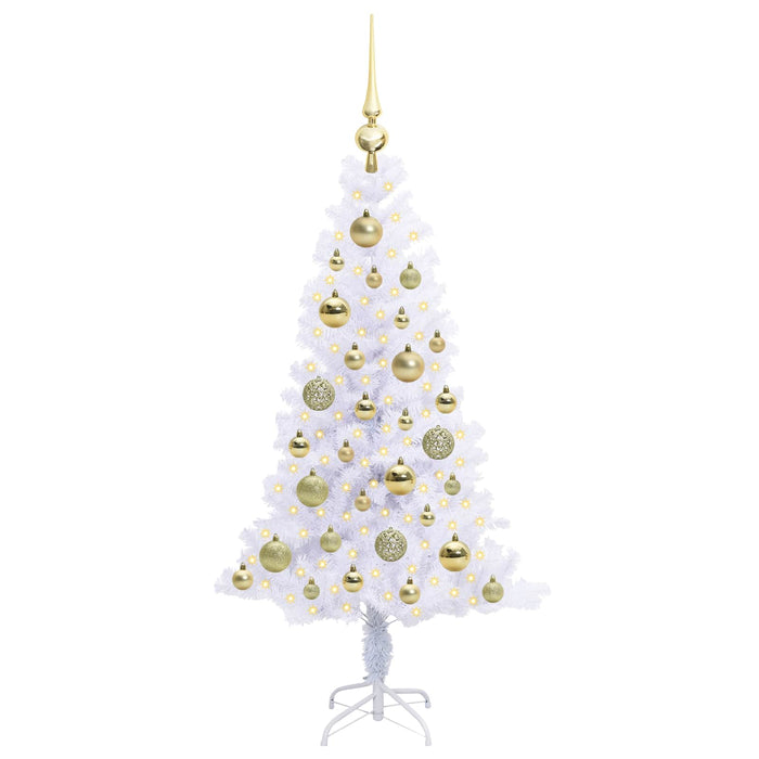 Albero di Natale artificiale Bianco 120 cm PVC e Acciaio 3426643