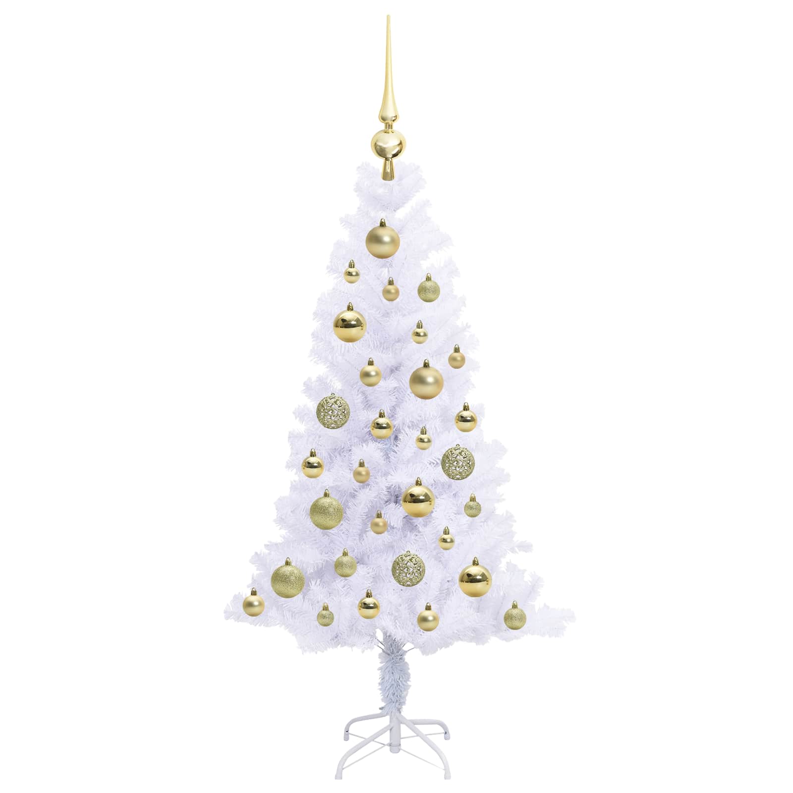 Albero di Natale artificiale Bianco 120 cm PVC e Acciaio 3426643