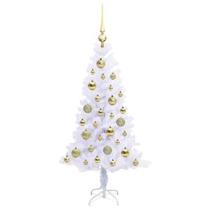 Albero di Natale artificiale Bianco 120 cm PVC e Acciaio 3426643