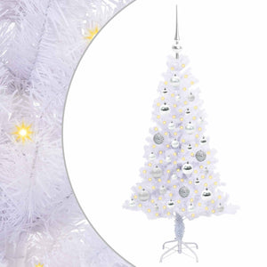 Albero di Natale artificiale Bianco 120 cm PVC e Acciaio 3426644