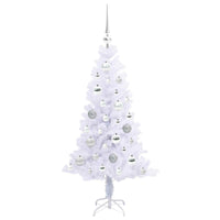 Albero di Natale artificiale Bianco 120 cm PVC e Acciaio 3426644