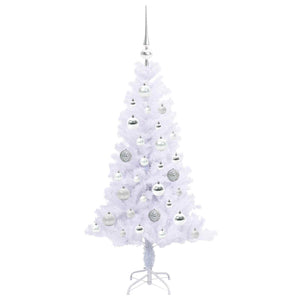 Albero di Natale artificiale Bianco 120 cm PVC e Acciaio 3426644