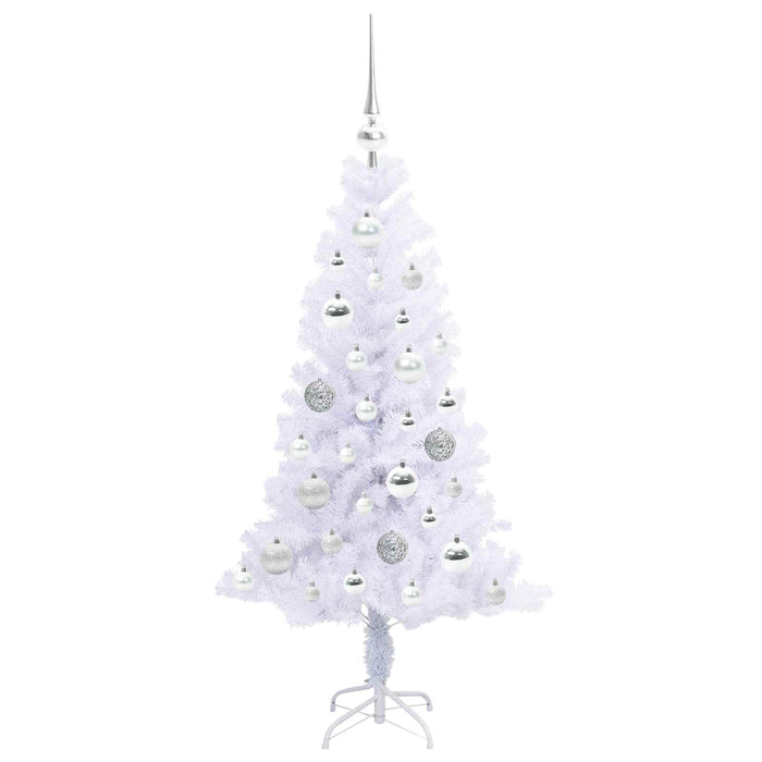 Albero di Natale artificiale Bianco 120 cm PVC e Acciaio 3426644