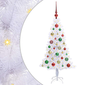 Albero di Natale artificiale Bianco 120 cm PVC e Acciaio 3426647
