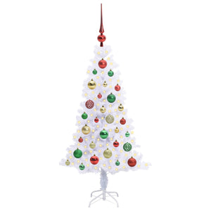Albero di Natale artificiale Bianco 120 cm PVC e Acciaio 3426647