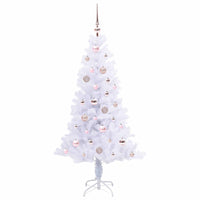 Albero di Natale artificiale Bianco 150 cm PVC e Acciaio 3426650