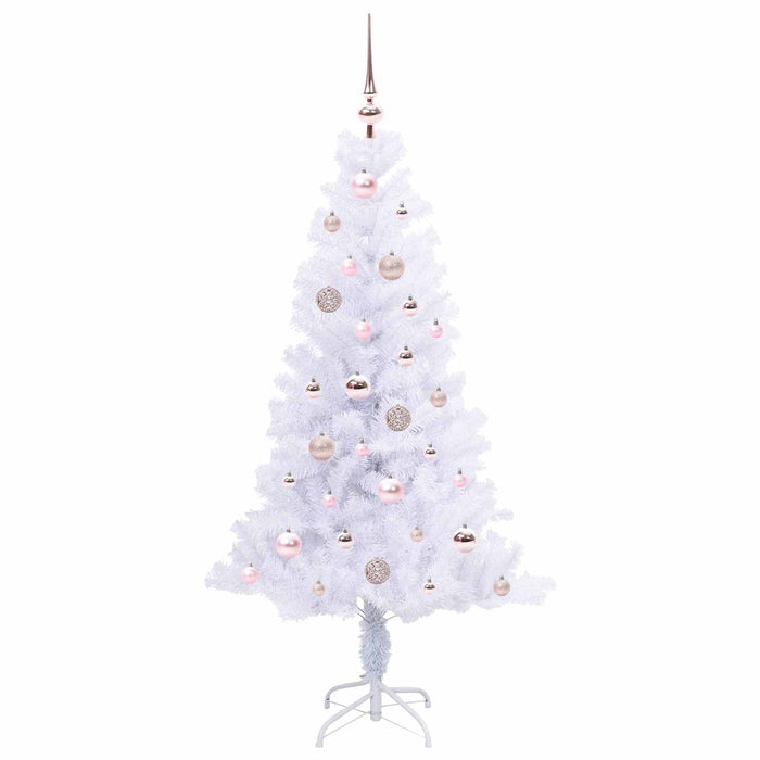 Albero di Natale artificiale Bianco 150 cm PVC e Acciaio 3426650