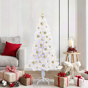 Albero di Natale artificiale Bianco 150 cm PVC e Acciaio 3426652