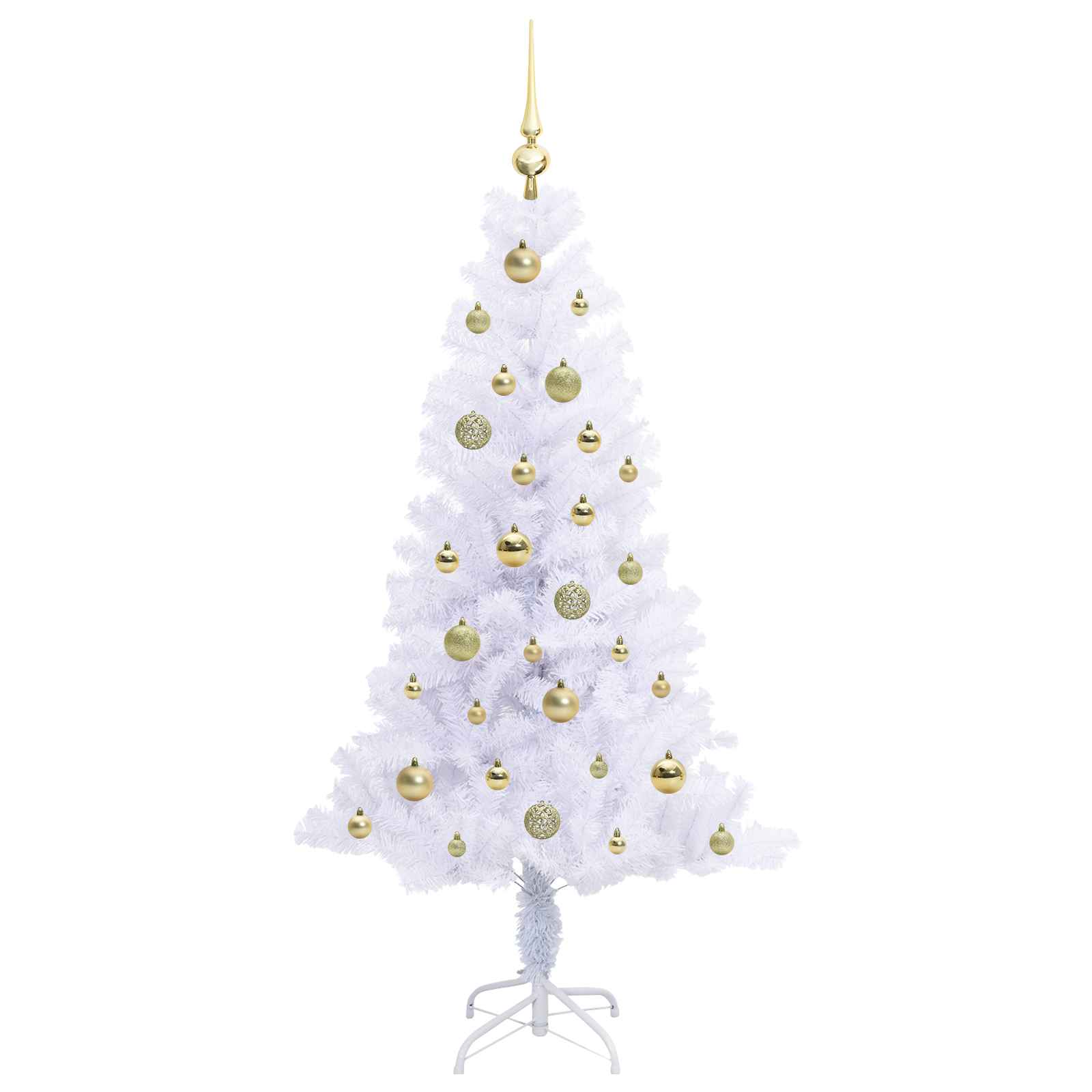 Albero di Natale artificiale Bianco 150 cm PVC e Acciaio 3426652