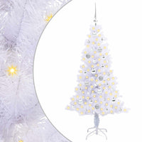 Albero di Natale artificiale Bianco 150 cm PVC e Acciaio 3426653