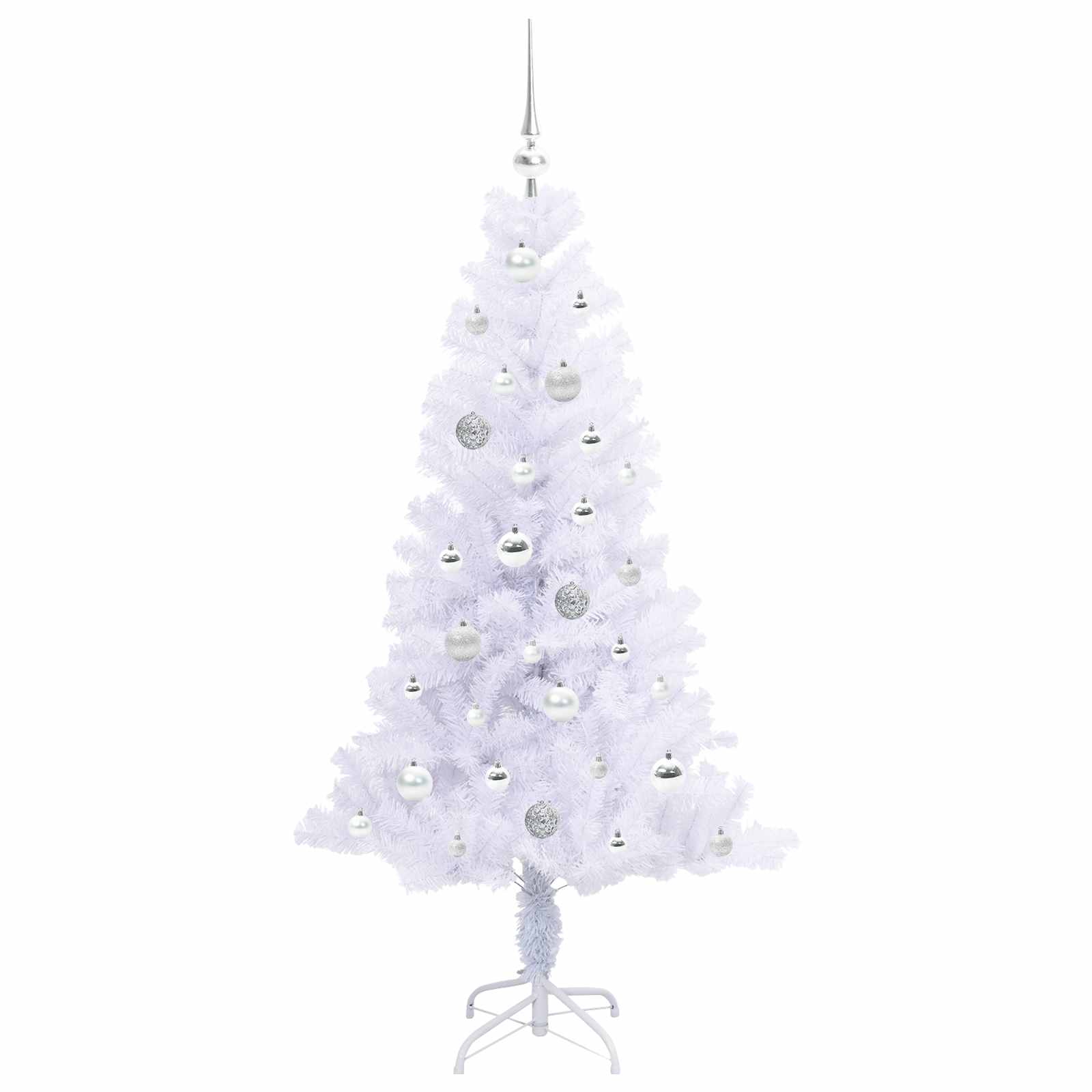 Albero di Natale artificiale Bianco 150 cm PVC e Acciaio 3426653