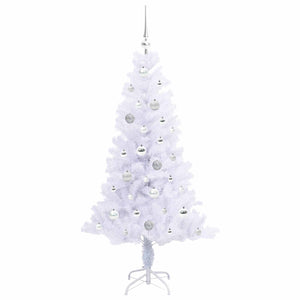 Albero di Natale artificiale Bianco 150 cm PVC e Acciaio 3426653