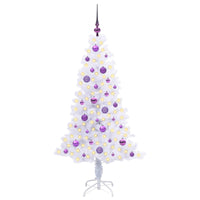 Albero di Natale artificiale Bianco 150 cm PVC e Acciaio 3426654
