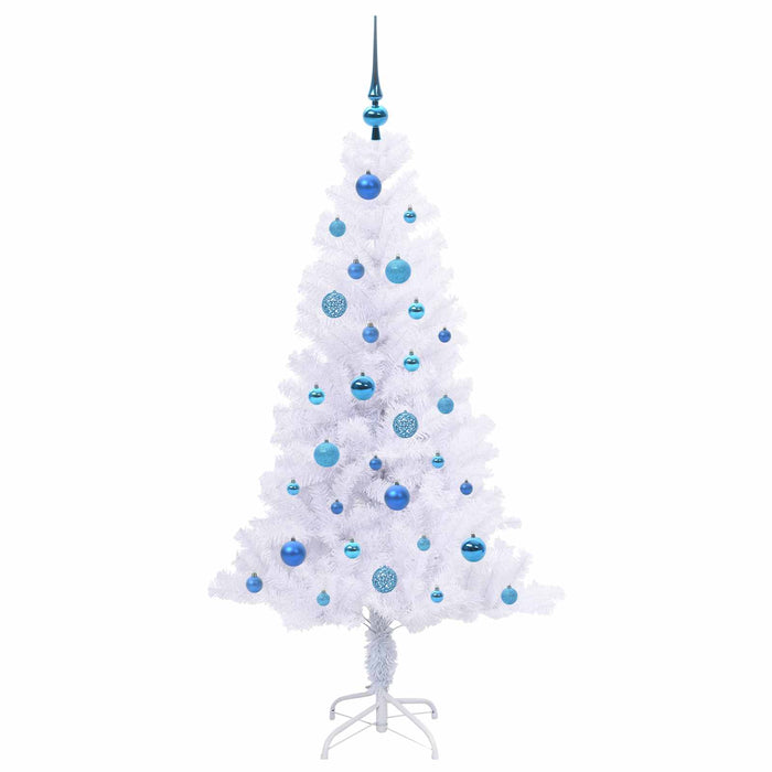 Albero di Natale artificiale Bianco 150 cm PVC e Acciaio 3426655