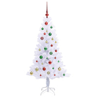 Albero di Natale artificiale Bianco 150 cm PVC e Acciaio 3426656