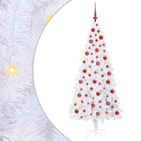 Albero di Natale artificiale Bianco 180 cm PVC e Acciaio 3426657
