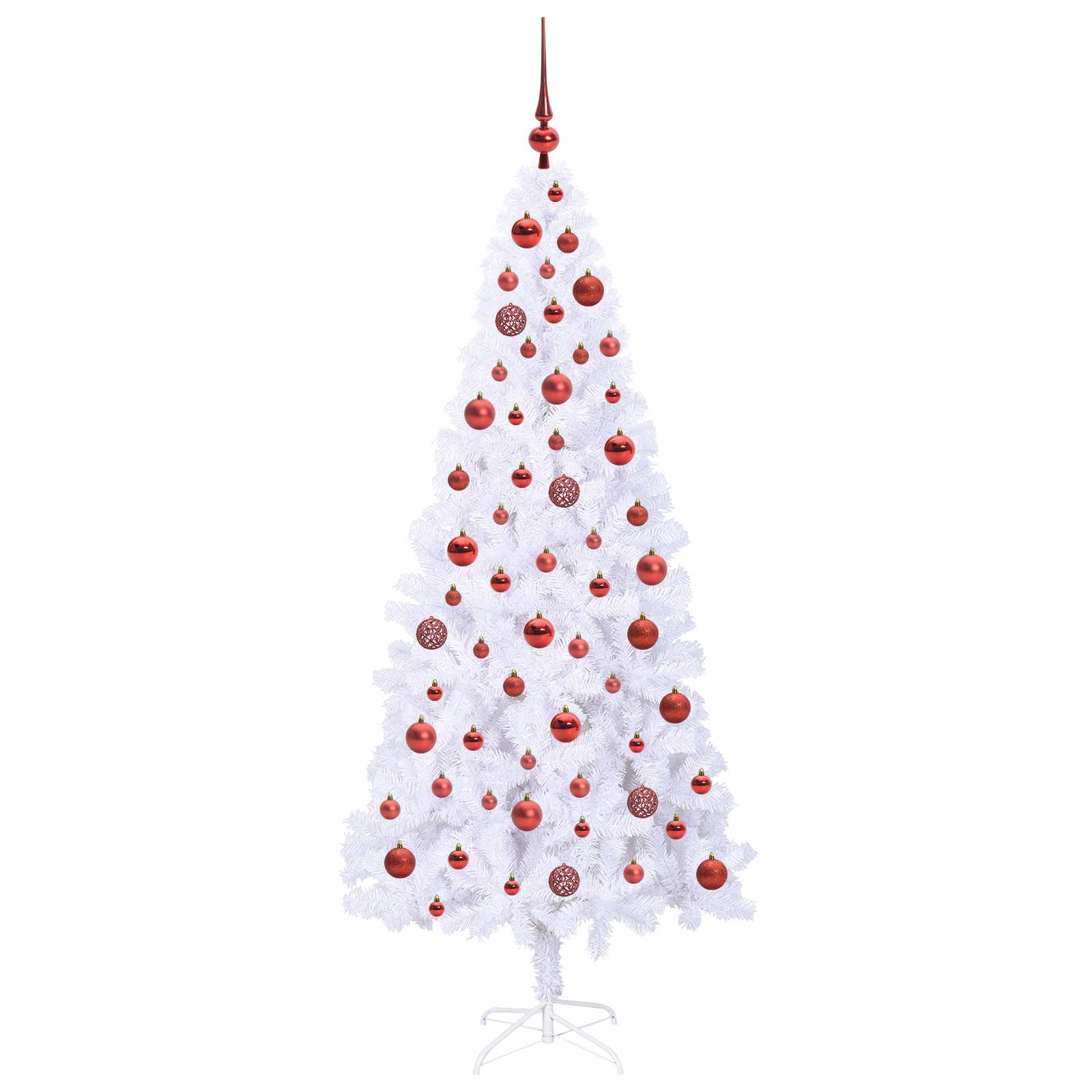 Albero di Natale artificiale Bianco 180 cm PVC e Acciaio 3426657