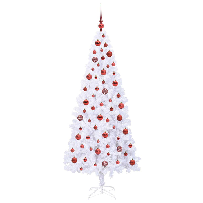 Albero di Natale artificiale Bianco 180 cm PVC e Acciaio 3426657