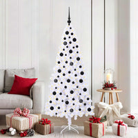 Albero di Natale artificiale Bianco 180 cm PVC e Acciaio 3426658