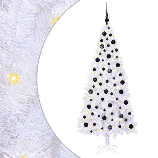 Albero di Natale artificiale Bianco 180 cm PVC e Acciaio 3426658