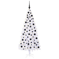 Albero di Natale Artificiale-Albero Natalizio Bianco 180 cm PVC e Acciaio 195609