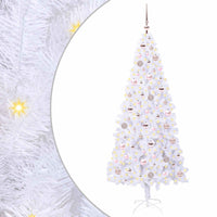 Albero di Natale artificiale Bianco 180 cm PVC e Acciaio 3426659