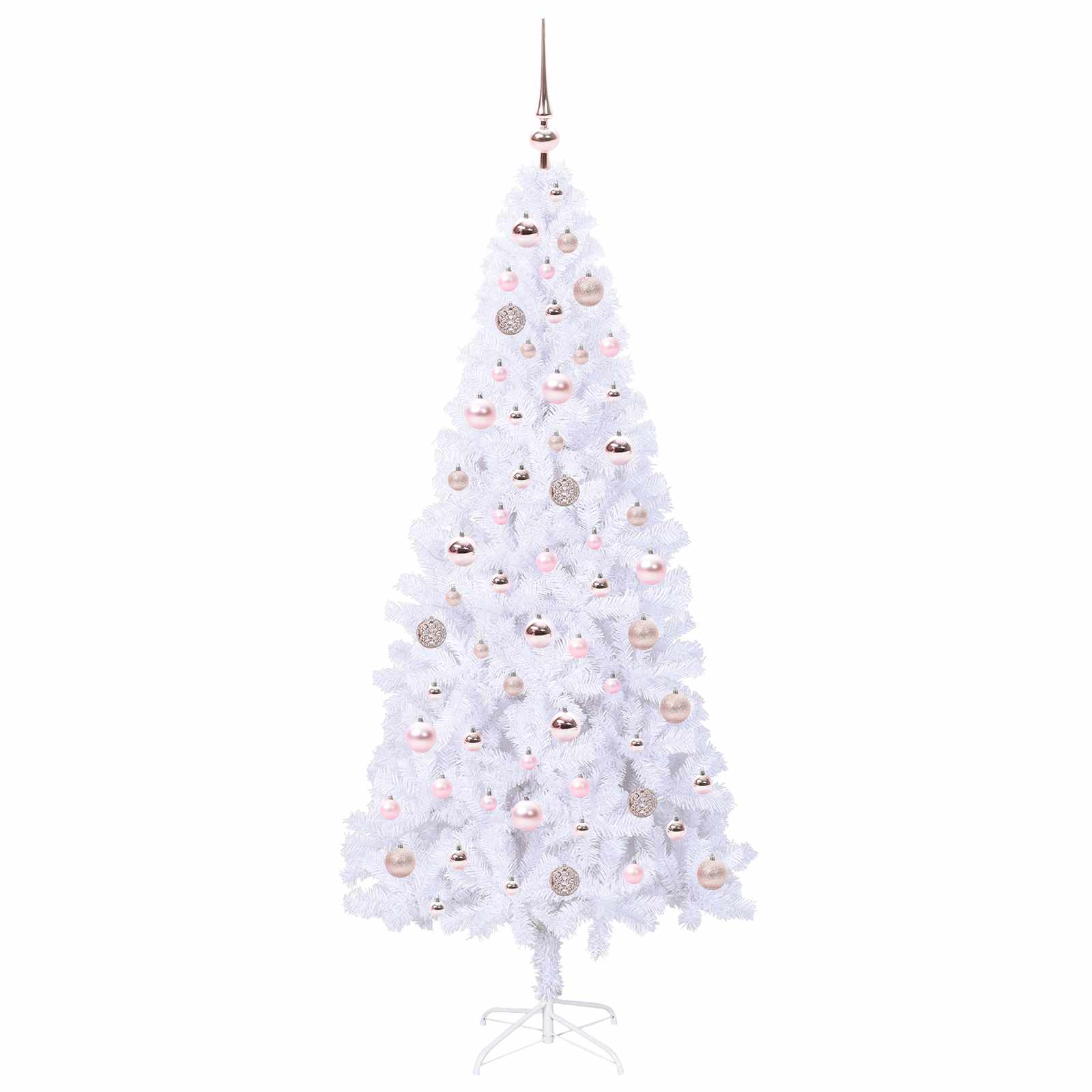 Albero di Natale artificiale Bianco 180 cm PVC e Acciaio 3426659