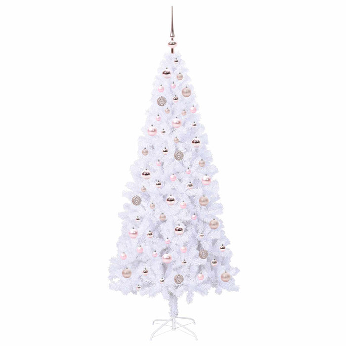 Albero di Natale artificiale Bianco 180 cm PVC e Acciaio 3426659