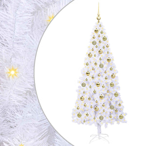 Albero di Natale artificiale Bianco 180 cm PVC e Acciaio 3426661