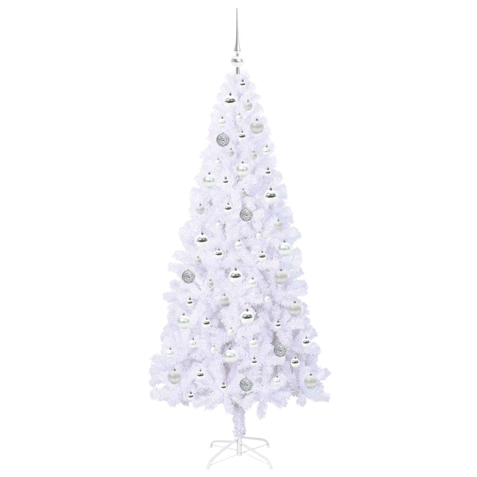 Albero di Natale artificiale Bianco 180 cm PVC e Acciaio 3426662