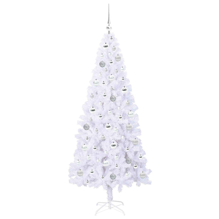 Albero di Natale artificiale Bianco 180 cm PVC e Acciaio 3426662