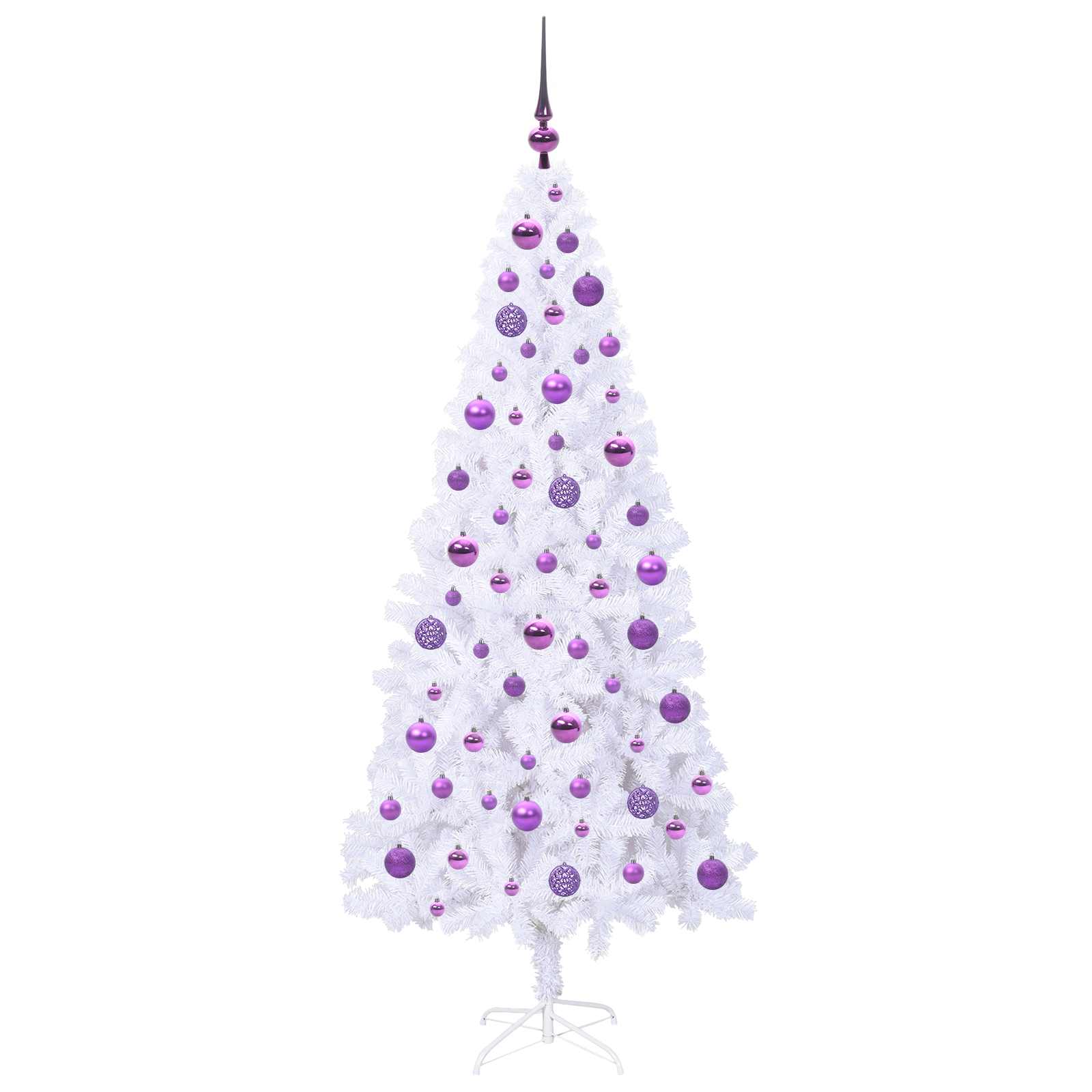 Albero di Natale artificiale Bianco 180 cm PVC e Acciaio 3426663