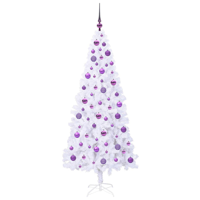 Albero di Natale artificiale Bianco 180 cm PVC e Acciaio 3426663