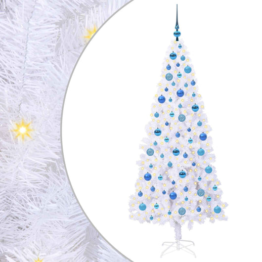 Albero di Natale artificiale Bianco 180 cm PVC e Acciaio 3426664