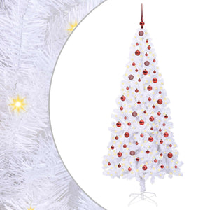 Albero di Natale artificiale Bianco 210 cm PVC e Acciaio 3426666