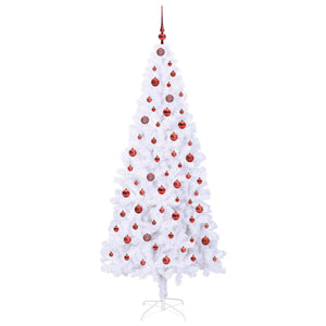 Albero di Natale artificiale Bianco 210 cm PVC e Acciaio 3426666