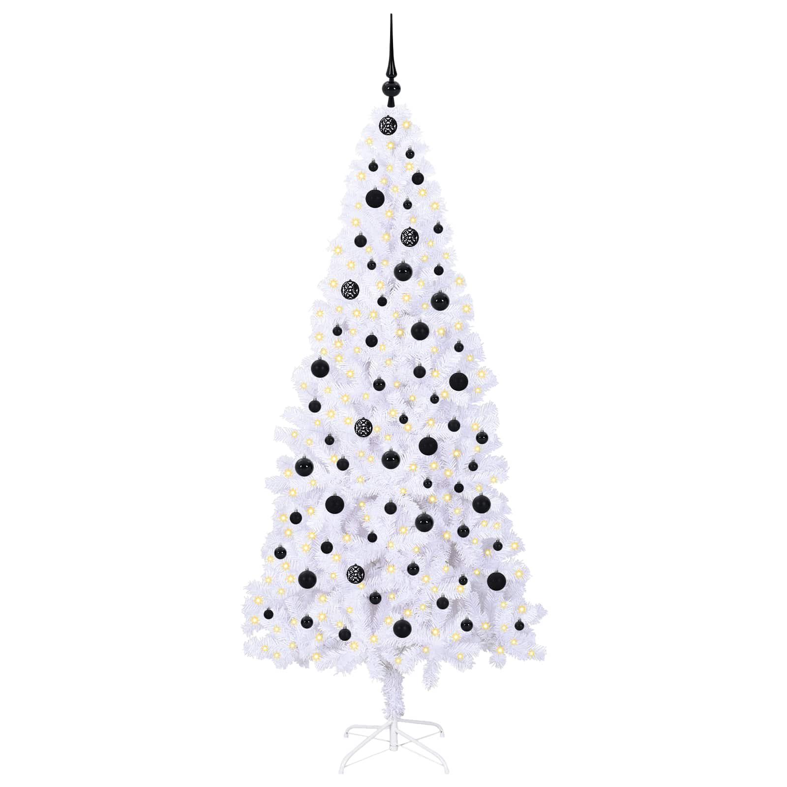 Albero di Natale artificiale Bianco 210 cm PVC e Acciaio 3426667