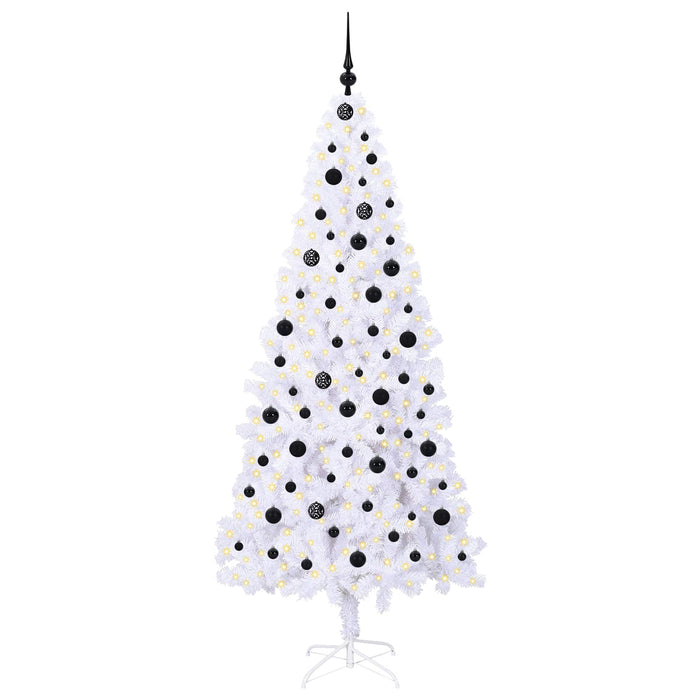 Albero di Natale artificiale Bianco 210 cm PVC e Acciaio 3426667