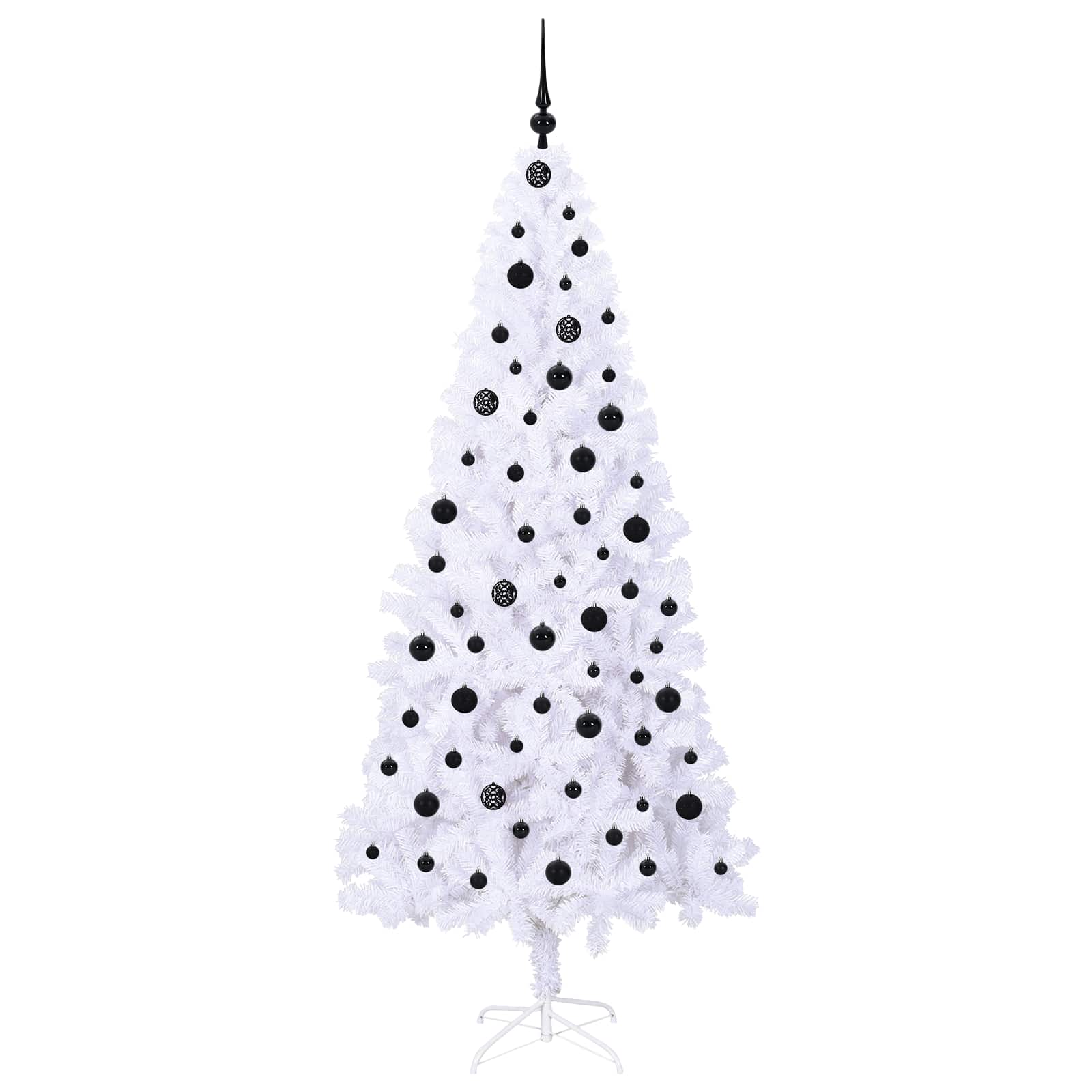 Albero di Natale artificiale Bianco 210 cm PVC e Acciaio 3426667