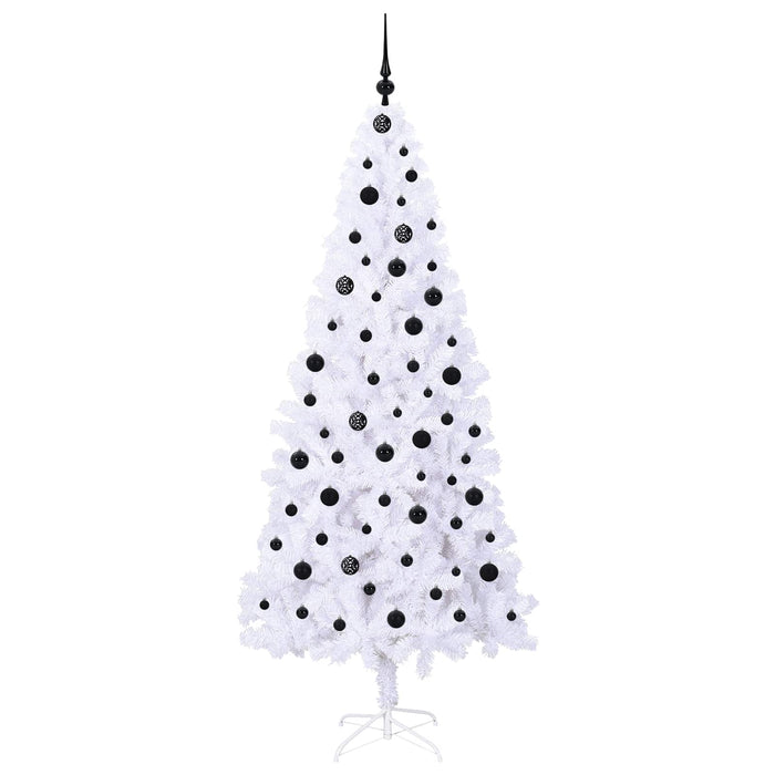Albero di Natale artificiale Bianco 210 cm PVC e Acciaio 3426667